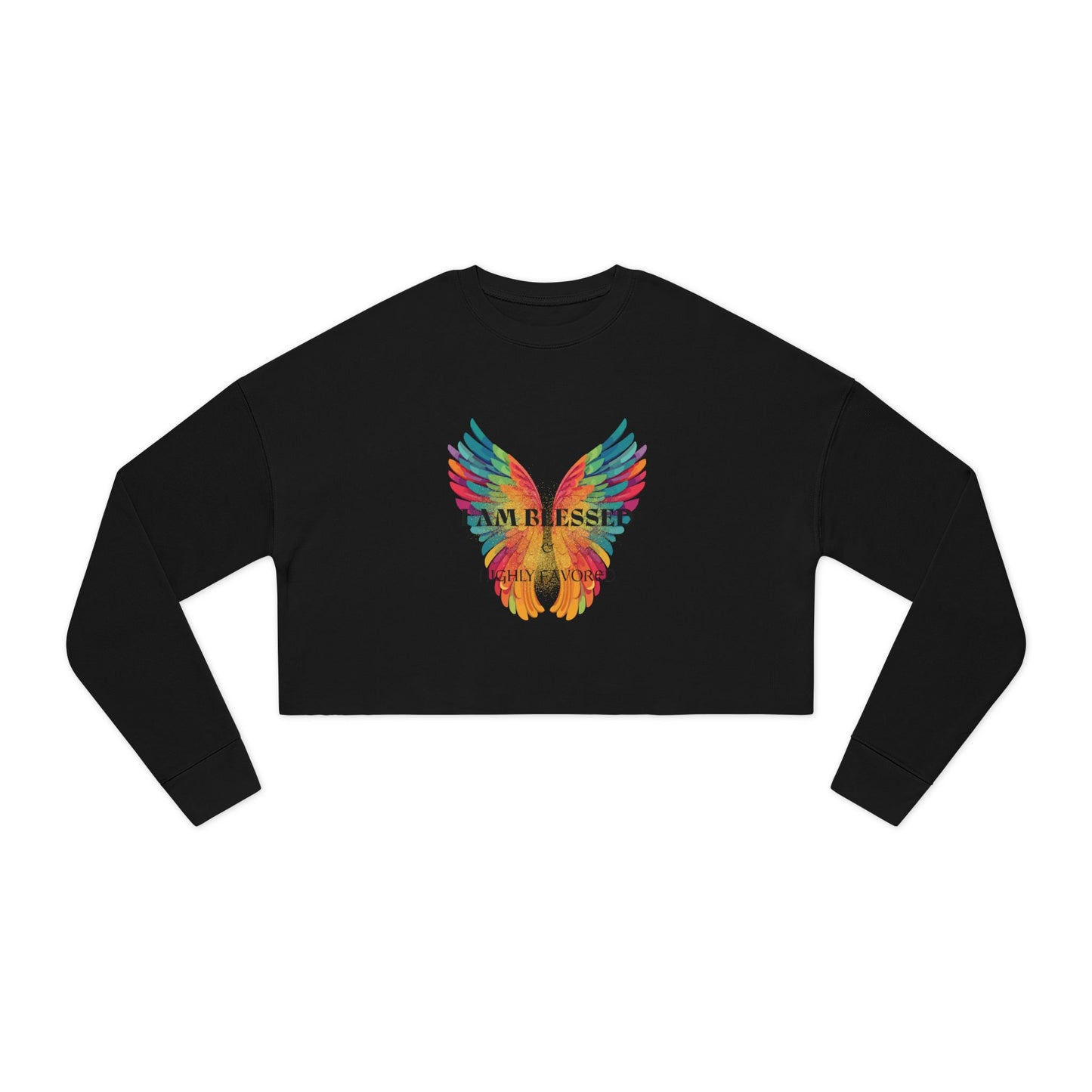 'I Am Blessed' Women's Cropped Sweatshirt/ Women's / Back to school