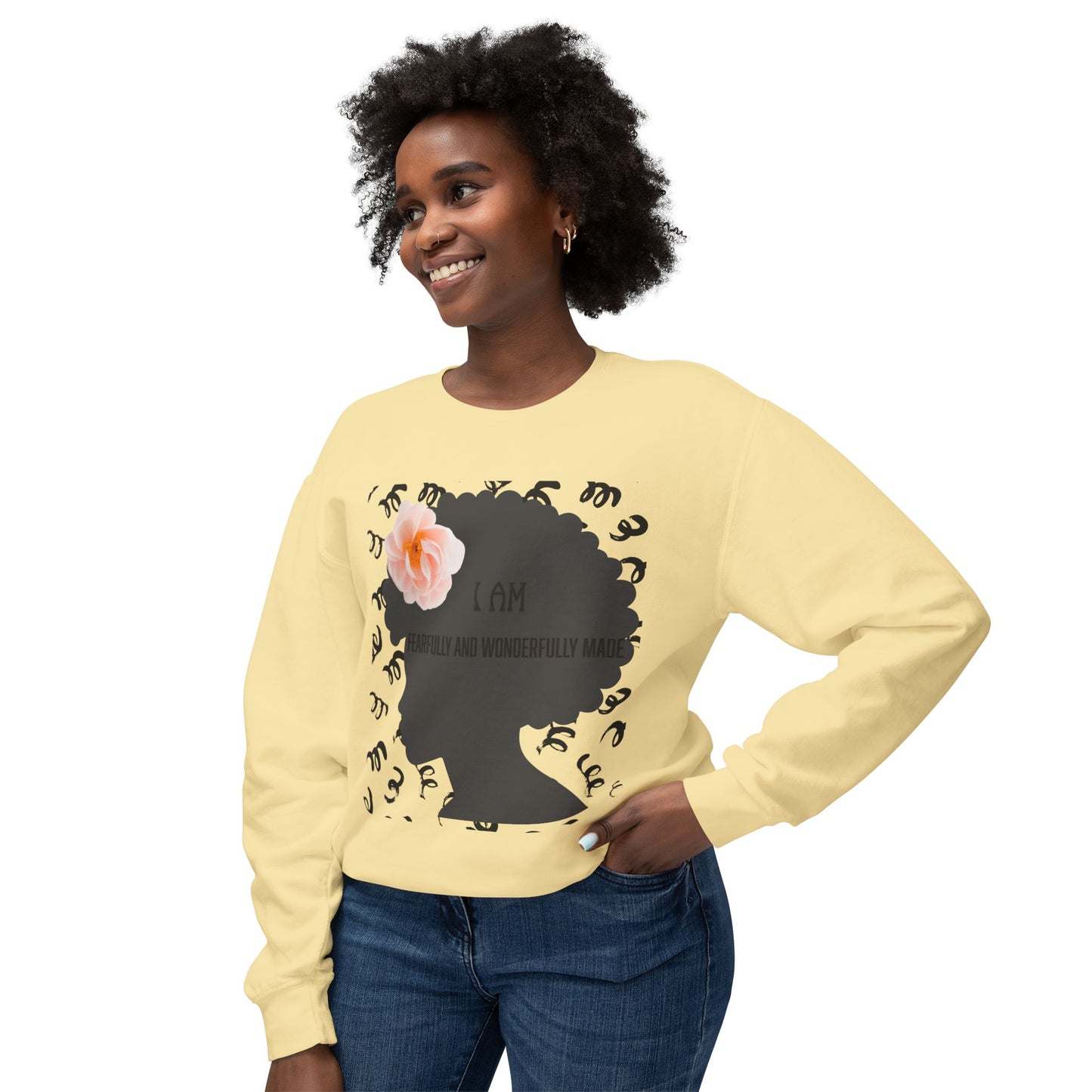 I am Fearfully and wonderfully made Crewneck Sweatshirt/ Women's/ Back to school
