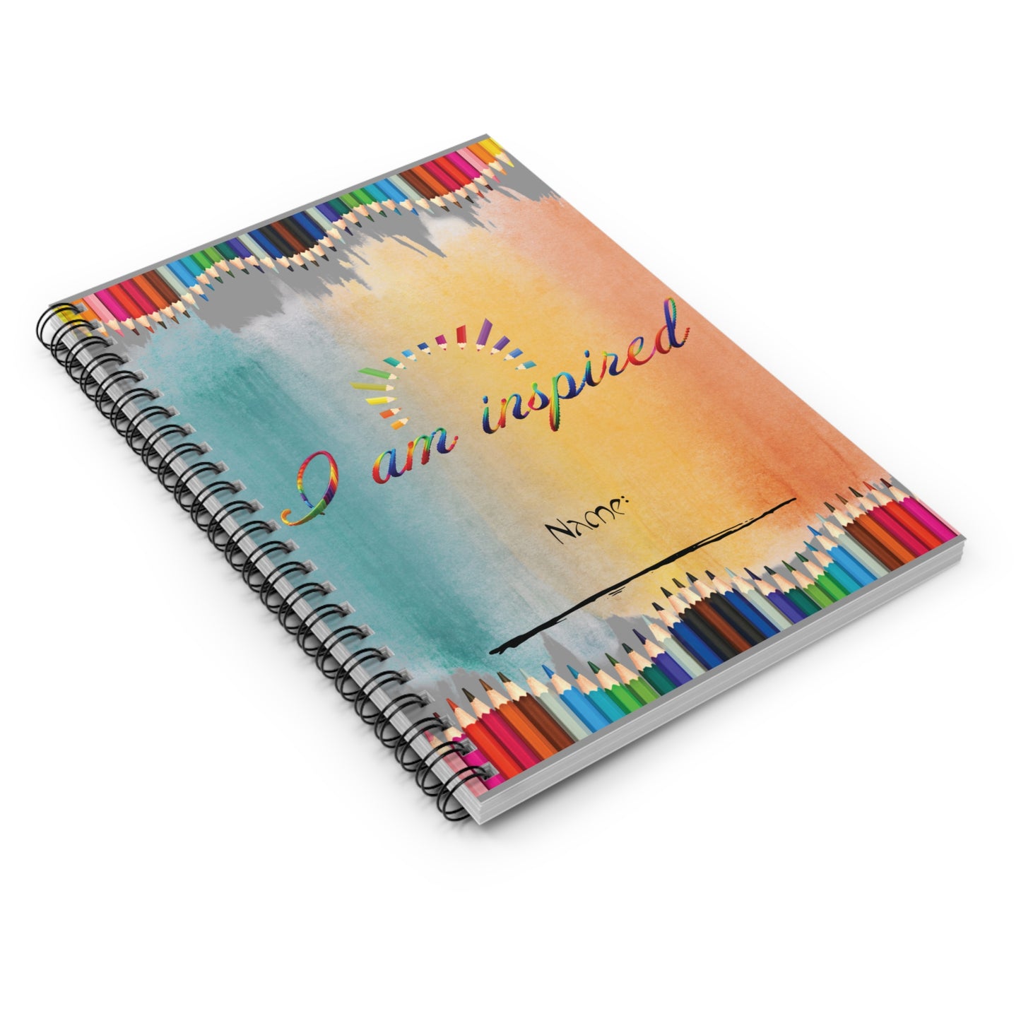 I AM inspired Journal - Spiral Notebook/ Back to school