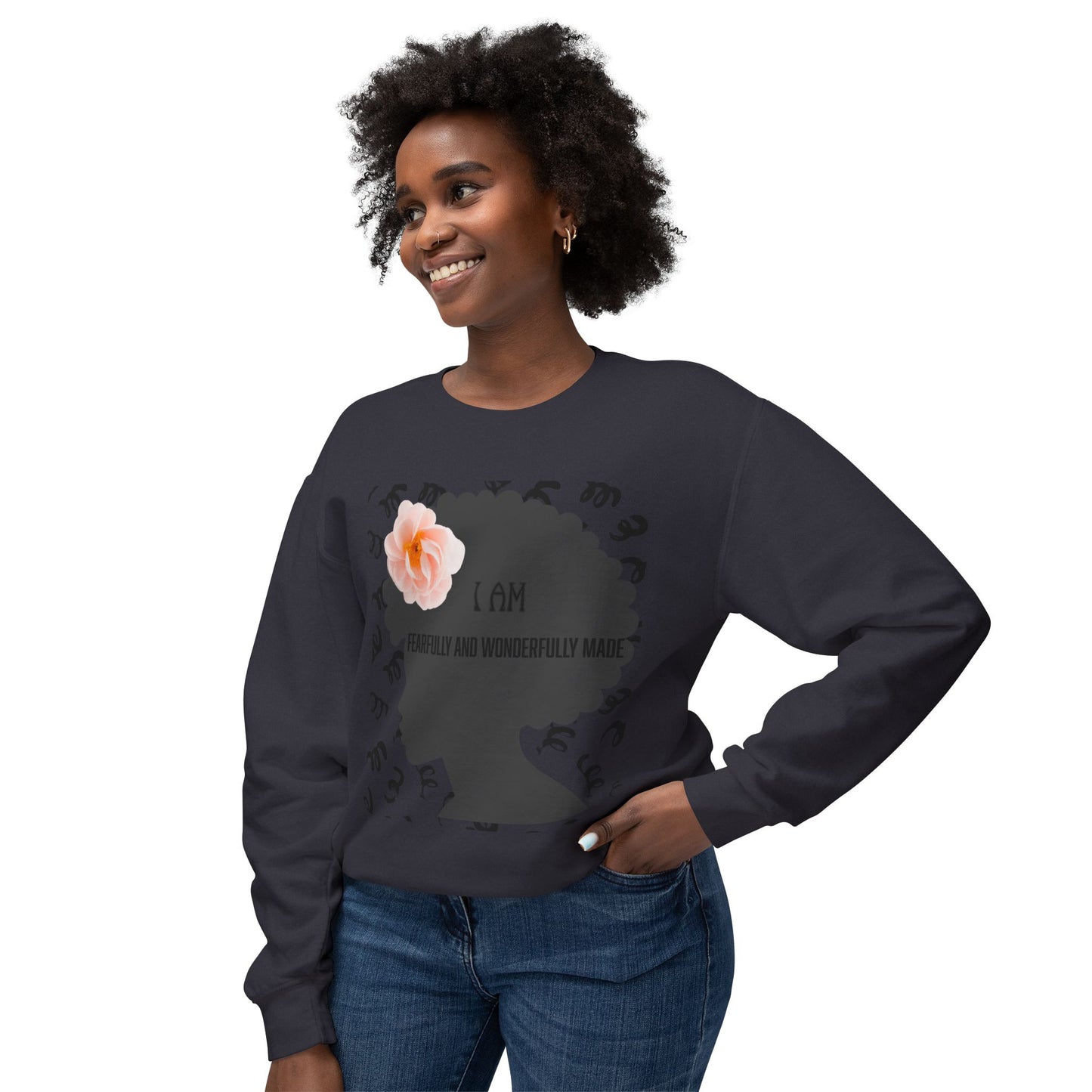 I am Fearfully and wonderfully made Crewneck Sweatshirt/ Women's/ Back to school