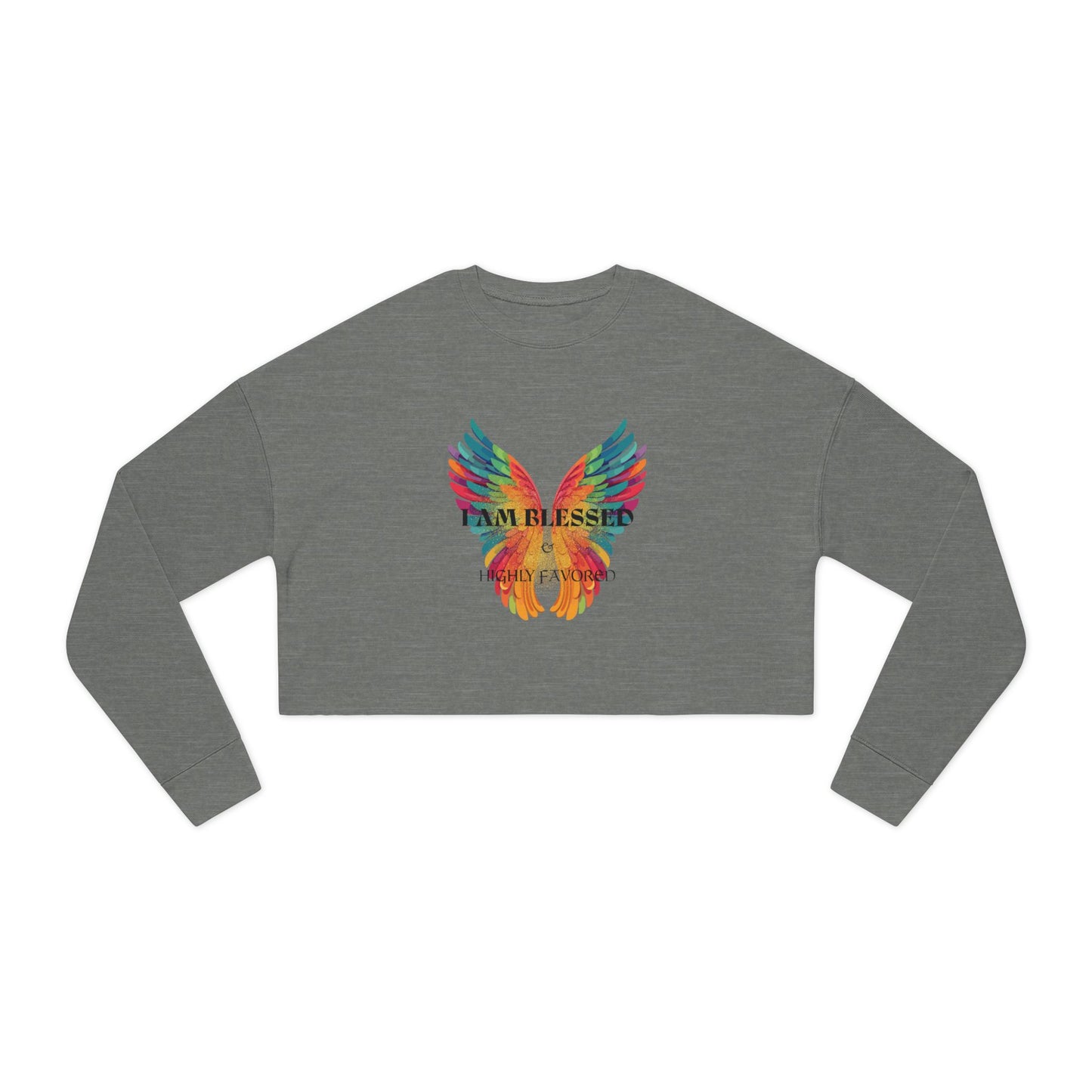 'I Am Blessed' Women's Cropped Sweatshirt/ Women's / Back to school