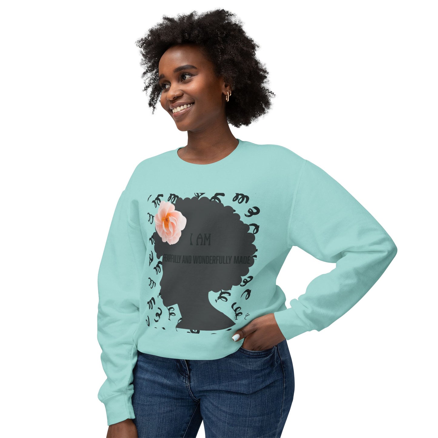 I am Fearfully and wonderfully made Crewneck Sweatshirt/ Women's/ Back to school