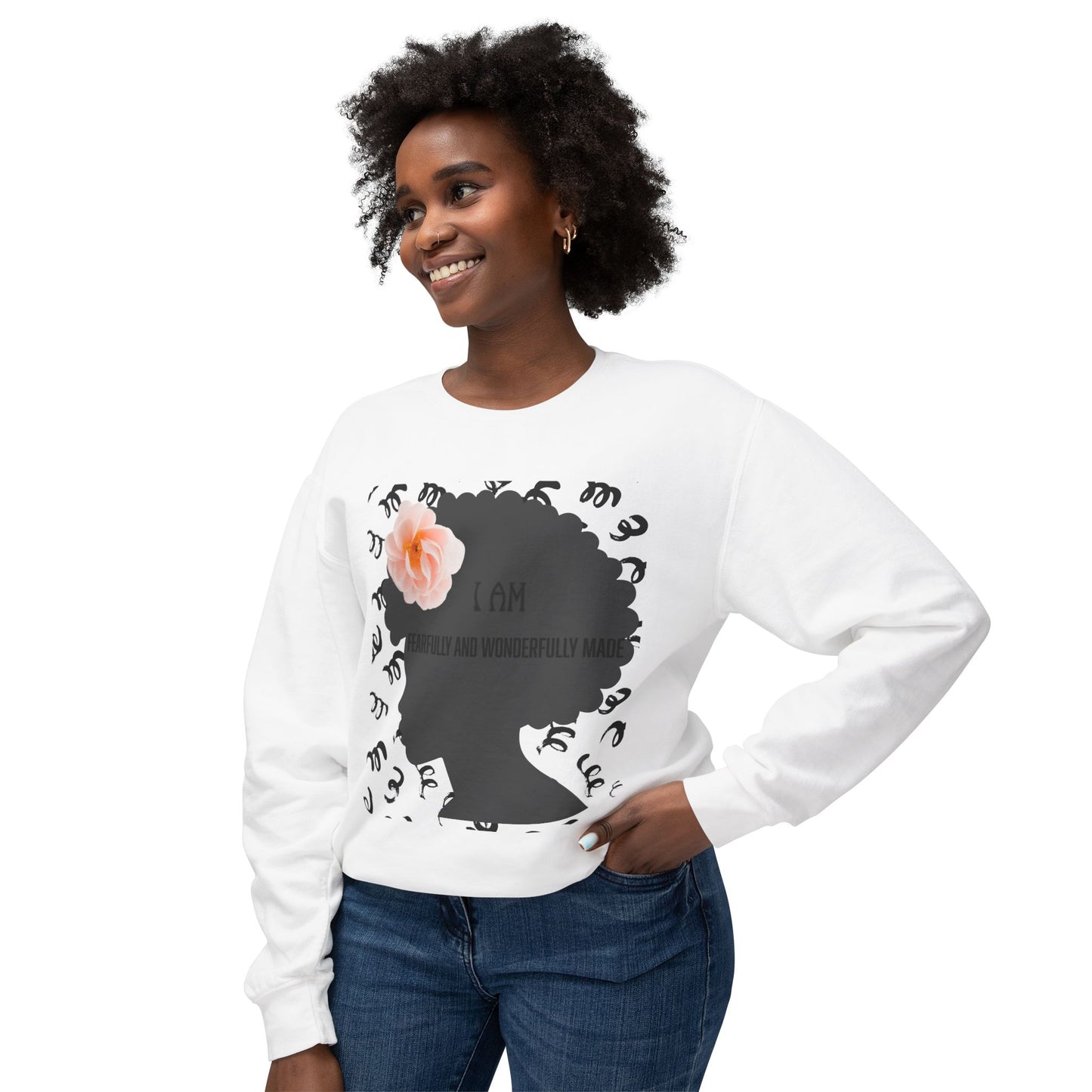 I am Fearfully and wonderfully made Crewneck Sweatshirt/ Women's/ Back to school