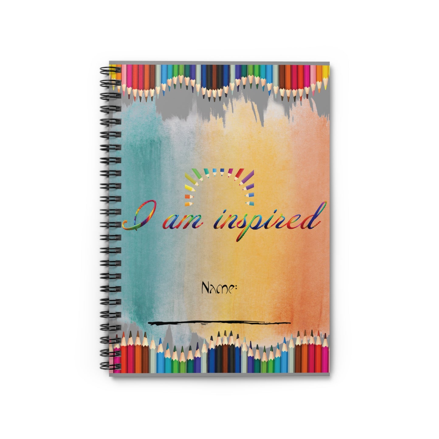 I AM inspired Journal - Spiral Notebook/ Back to school