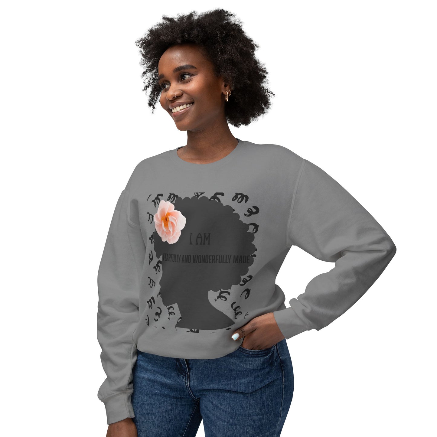 I am Fearfully and wonderfully made Crewneck Sweatshirt/ Women's/ Back to school