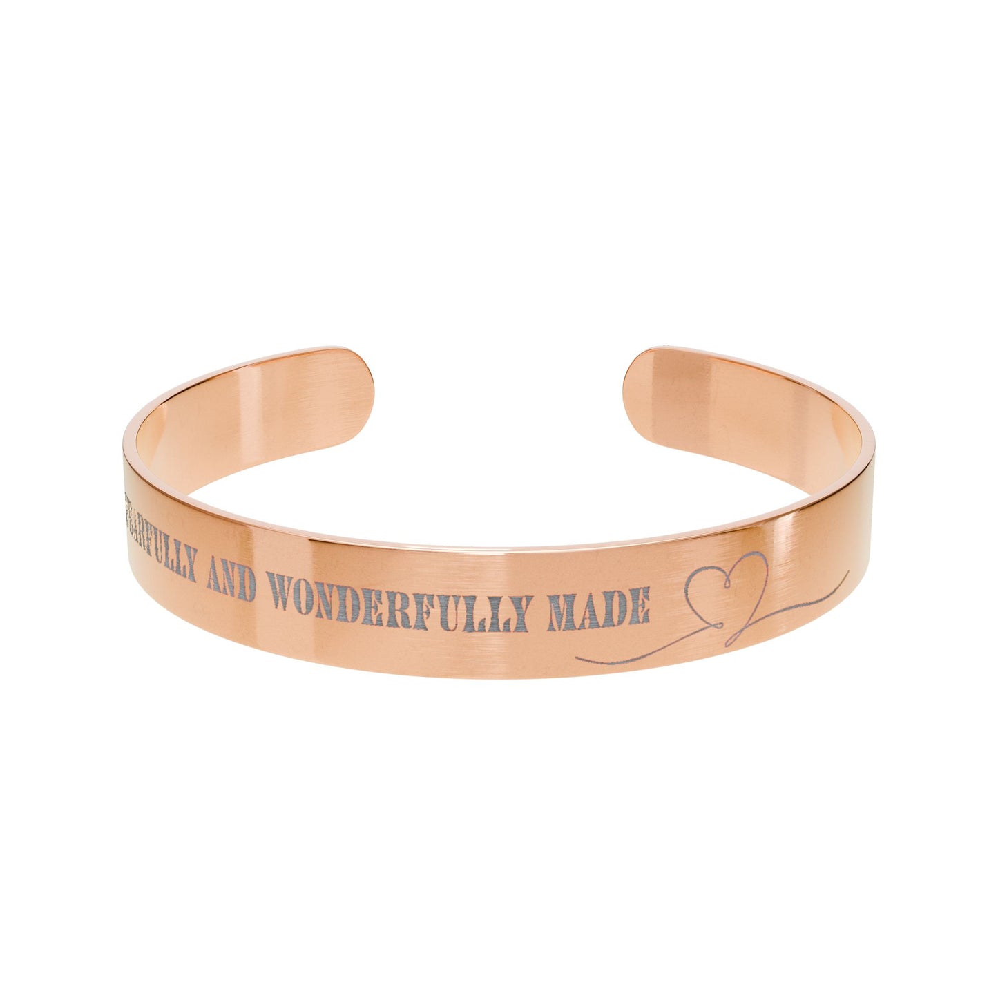 Fearfully and wonderfully made Engraved Cuff Bracelet/ Holiday