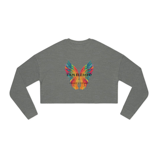'I Am Blessed' Women's Cropped Sweatshirt/ Women's / Back to school