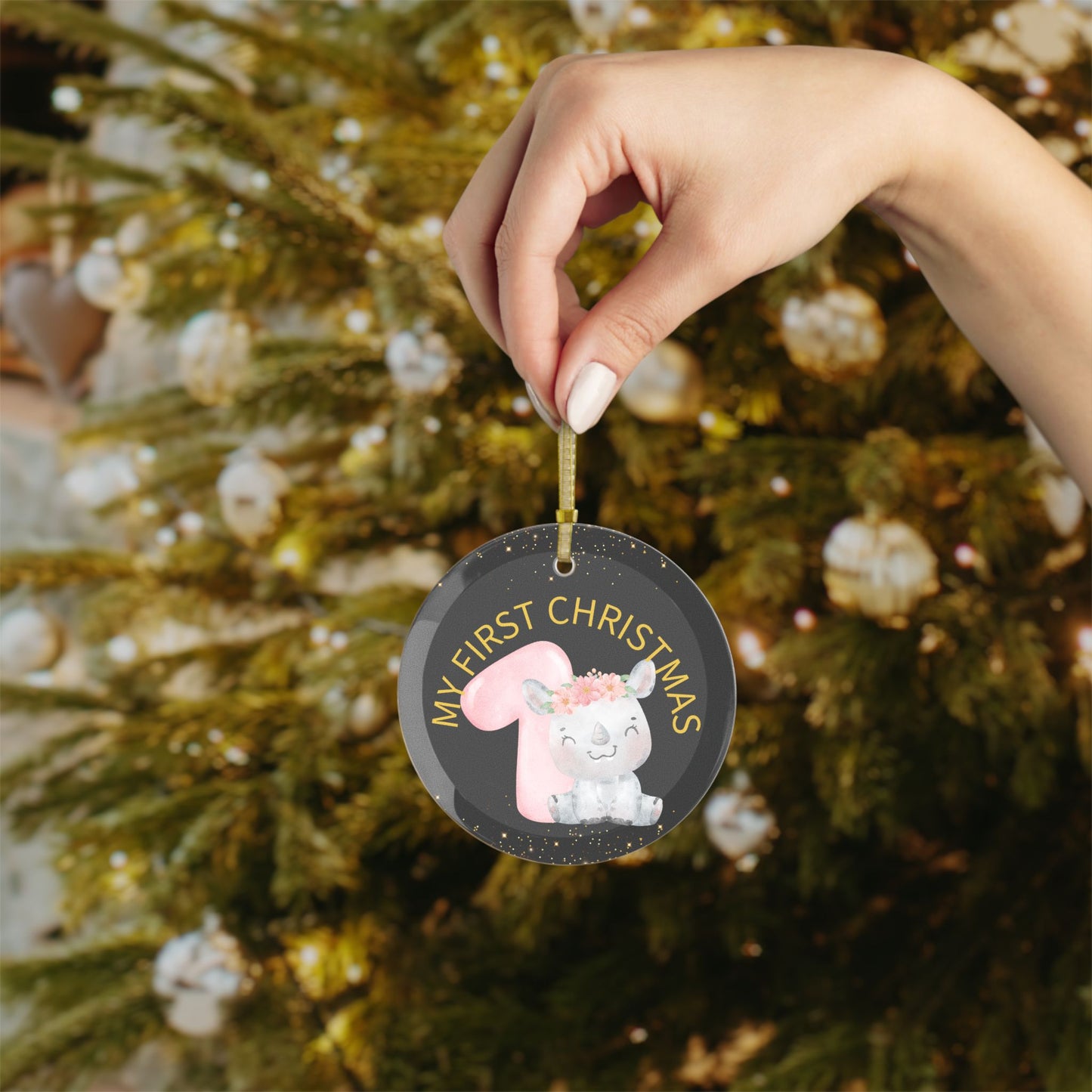 My first Christmas Glass Ornaments/ Holiday