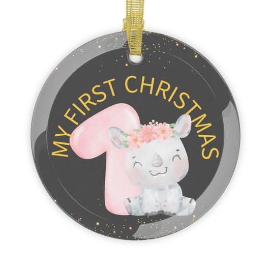 My first Christmas Glass Ornaments/ Holiday