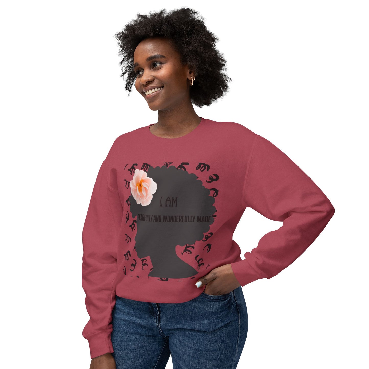 I am Fearfully and wonderfully made Crewneck Sweatshirt/ Women's/ Back to school