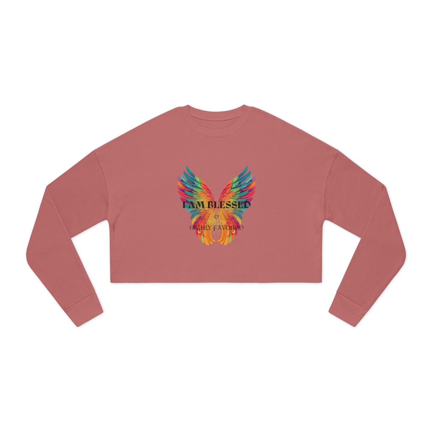 'I Am Blessed' Women's Cropped Sweatshirt/ Women's / Back to school