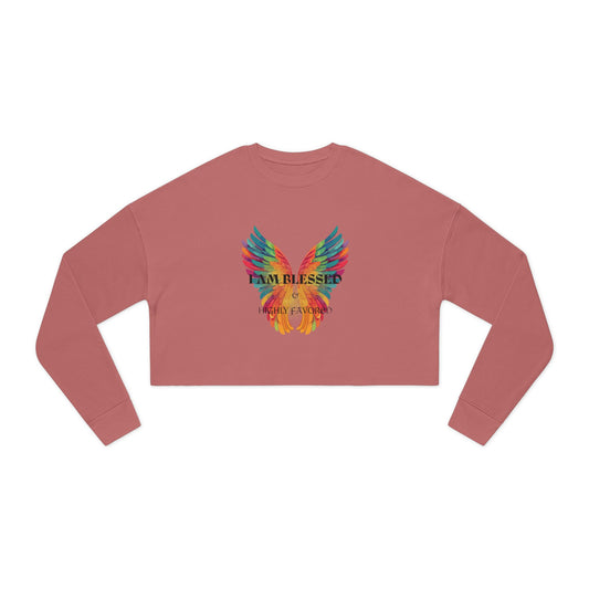 'I Am Blessed' Women's Cropped Sweatshirt/ Women's / Back to school