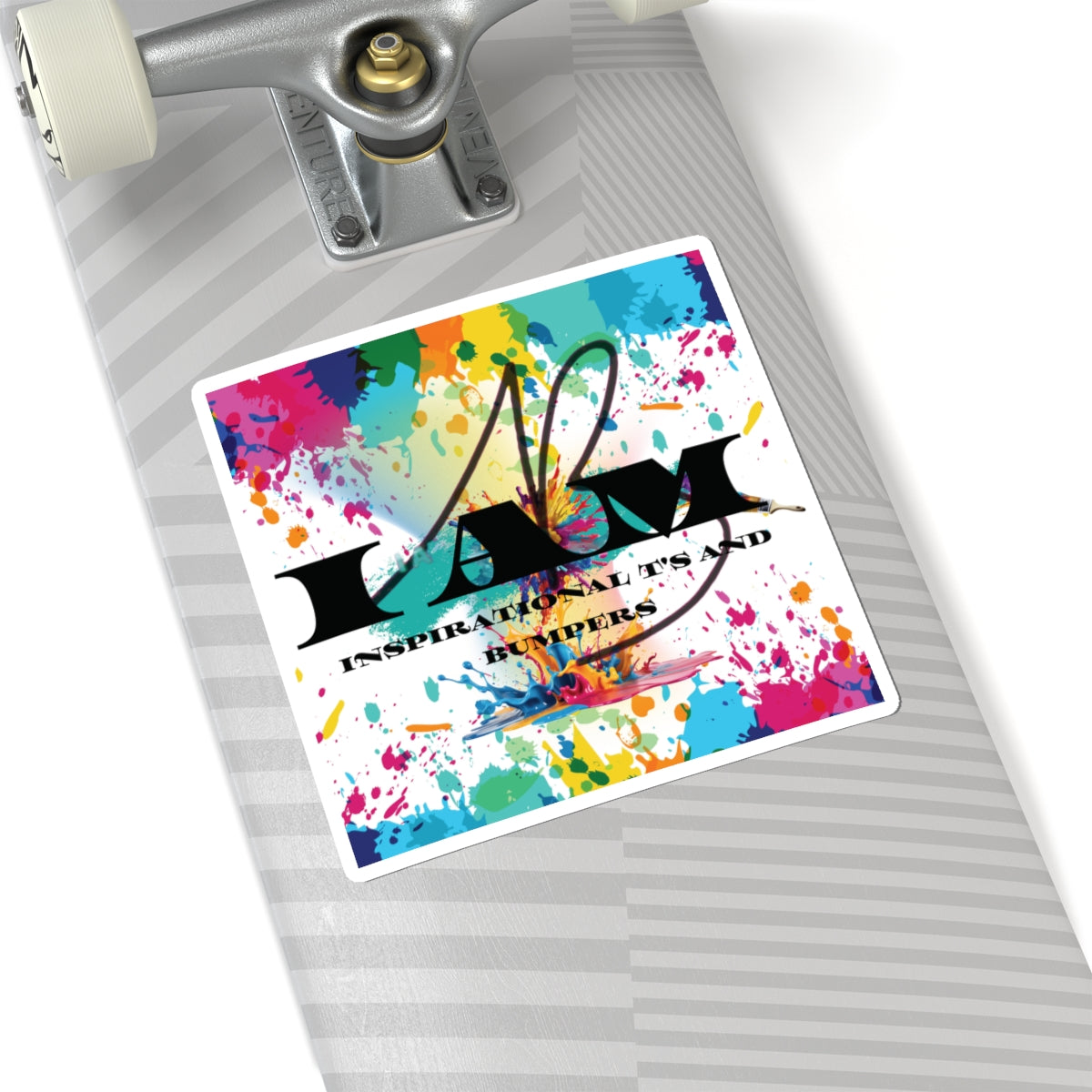 I AM Inspirational Designs, Colorful Laptop Stickers, Motivational Bumper Stickers Back to school